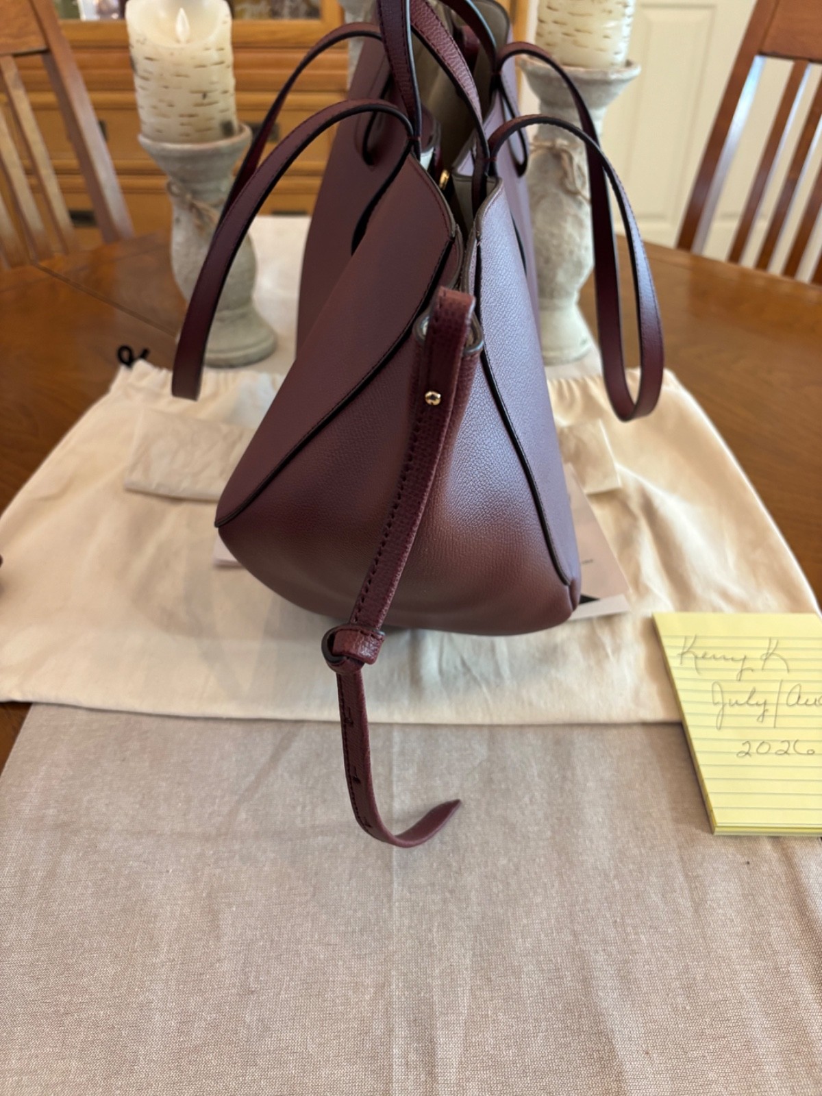 Polene Paris Cyme Black Cherry Large