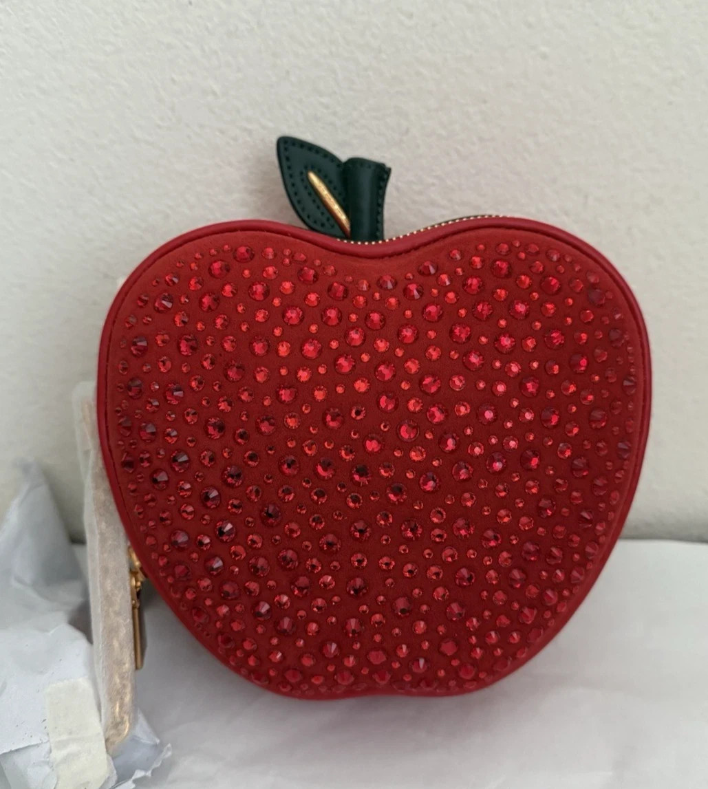 NWT Kate Spade Big Apple Embellished 3D Smooth Leather Crossbody Bag KC912