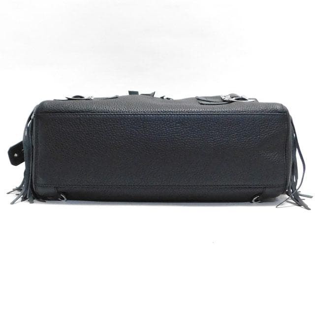 Furla Icarus Leather Messenger Bag Black Men’s Shoulder Japan 0610060