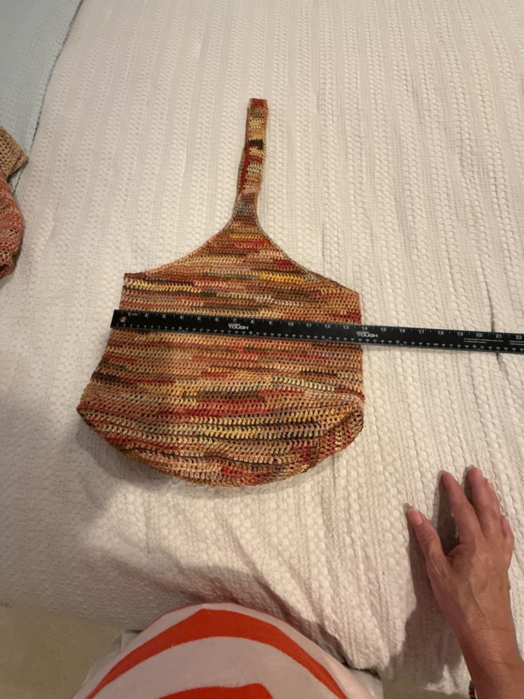 Helen Kaminski Multi-Toned Raffia Crochet Hobo Bag