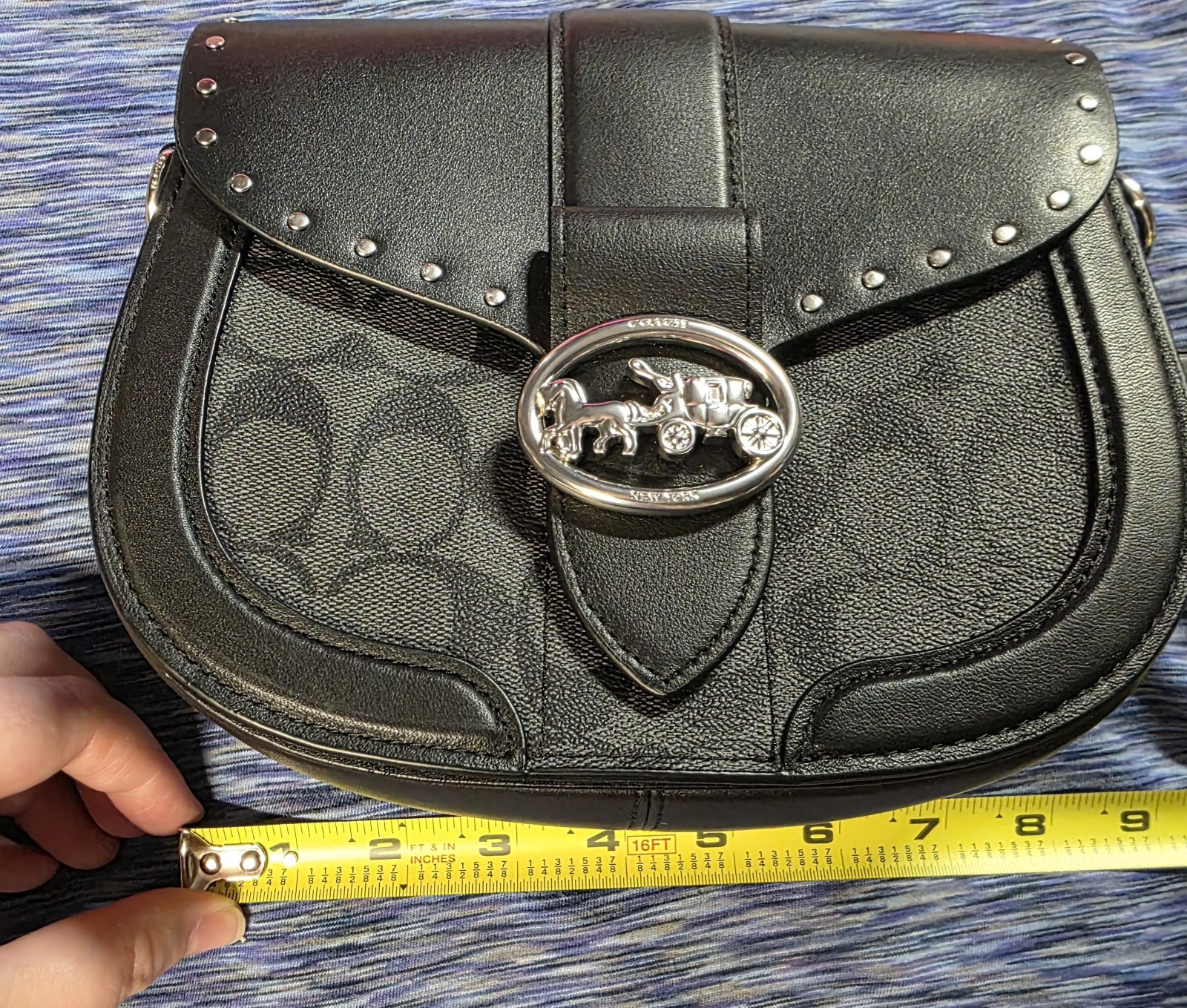 NWOT!! Coach Black Saddle Crossbody Bag