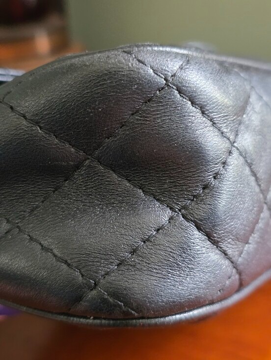 I Santi Quilted Leather Convertible Crossbody Shoulder Bag Black Italy Turnlock