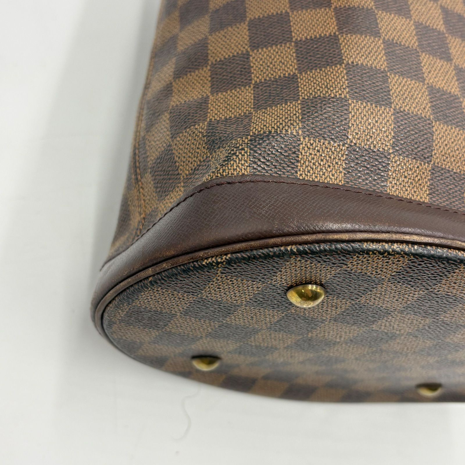 Auth LOUIS VUITTON Damier Ebene Marais Tote Bag Handbag N42240 2Y6311