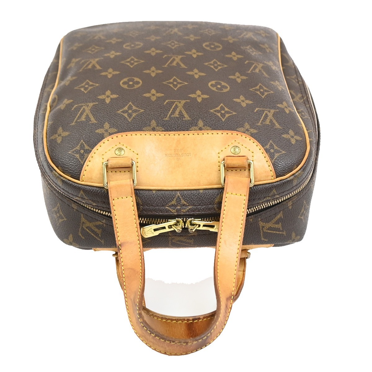 LOUIS VUITTON Excursion Shoes Hand Bag Monogram Leather Brown M41450 62PA236
