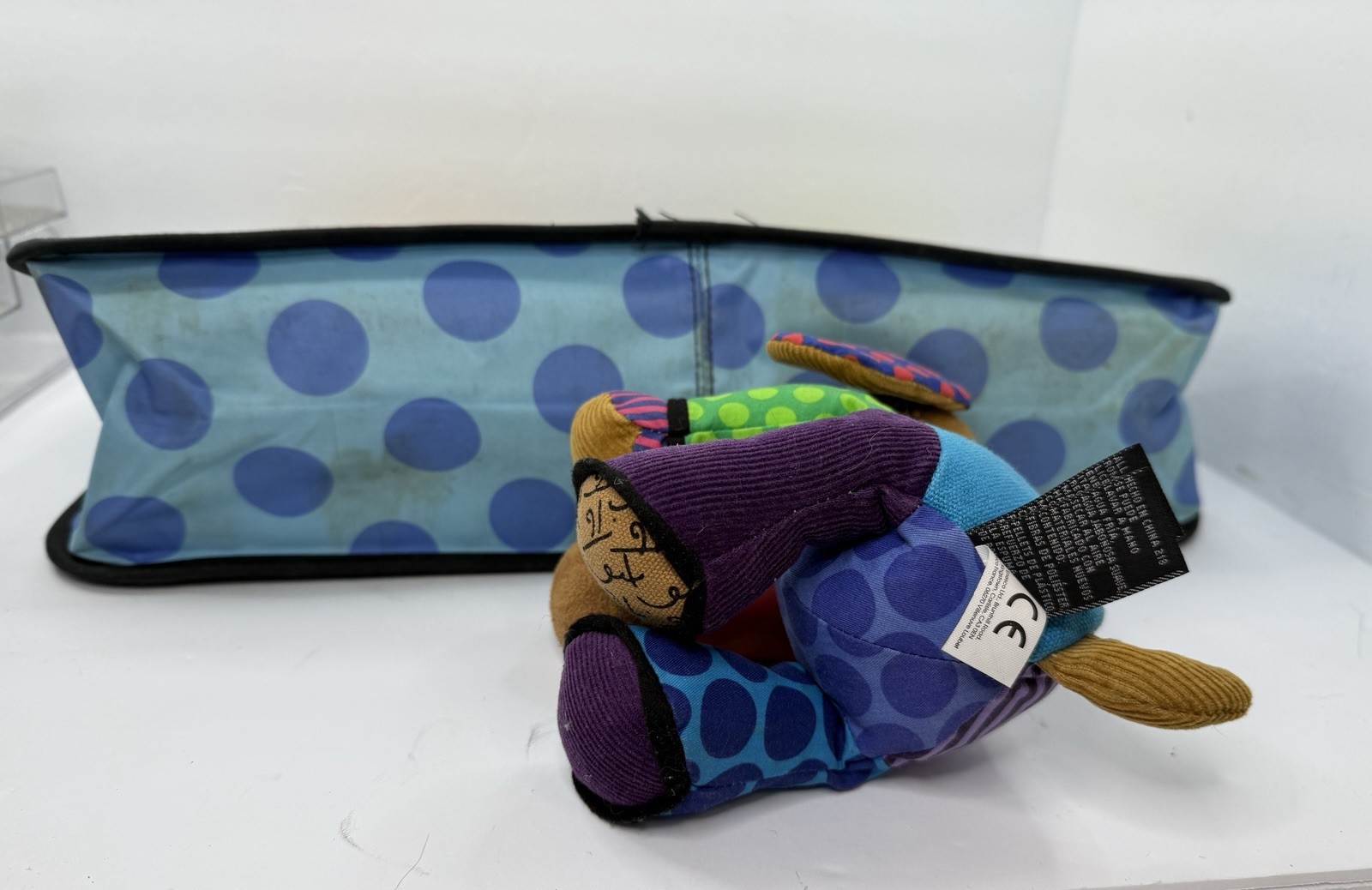 Romero Britto Pablo Dog 6” Plush & Neoprene Tote Bag “A New Day” Design