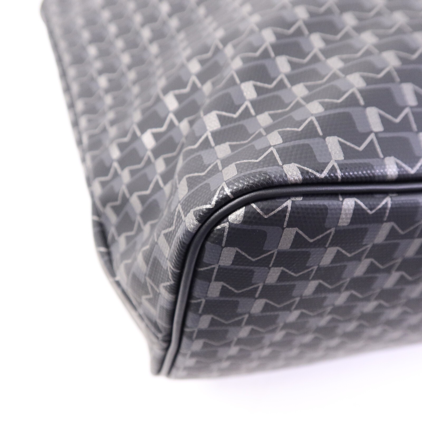 Moynat Tote Bag Coated Canvas Black