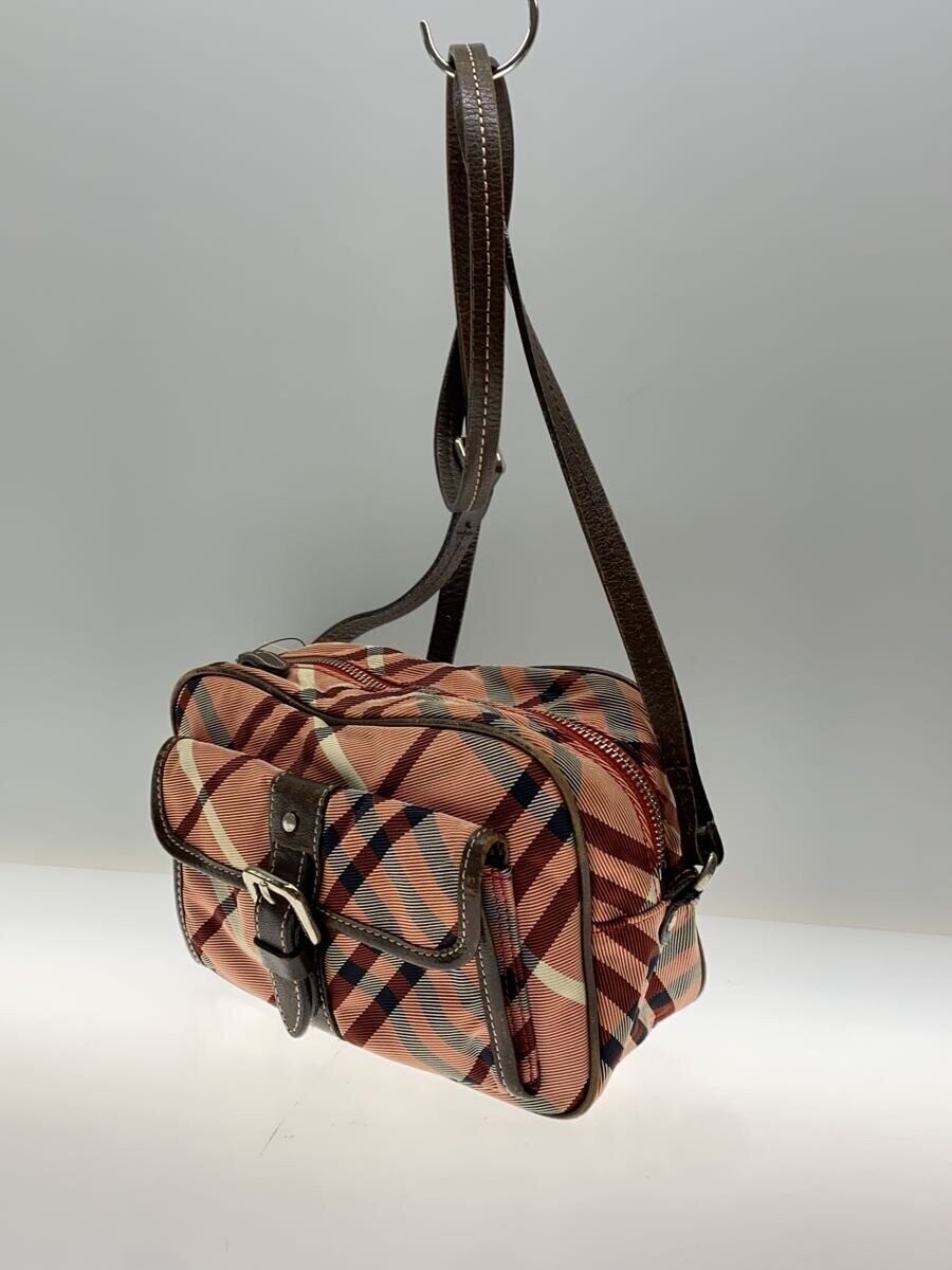 BURBERRY BLUE LABEL Shoulder bag Check Pink Authentic From Japan