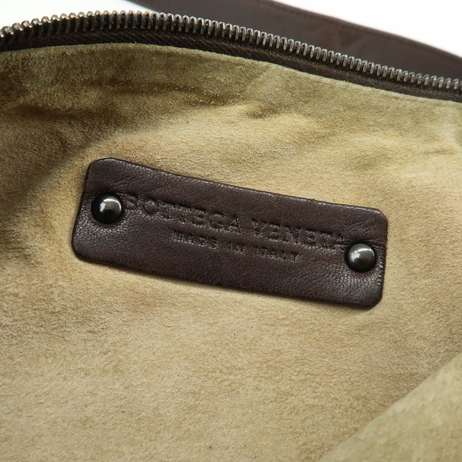 BOTTEGA VENETA Intrecciato Leather Shoulder Crossbody Bag Brown Auth Used F/S