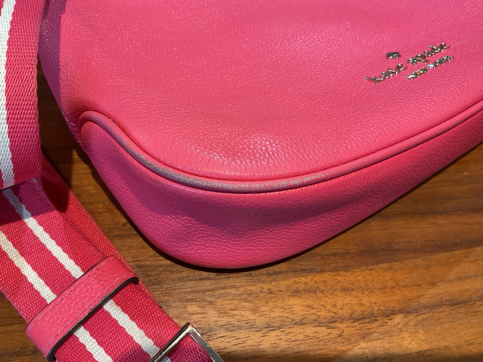 Kate Spade NY Rosie Small Pebbled Leather Crossbody Bag Purse Pink