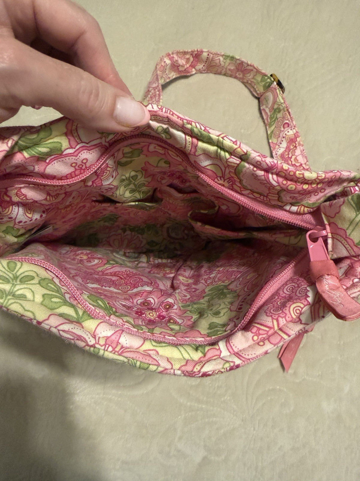 Vera Bradley Fall 2006 Petal Pink Quilted Crossbody Bag & Zip around Wallet