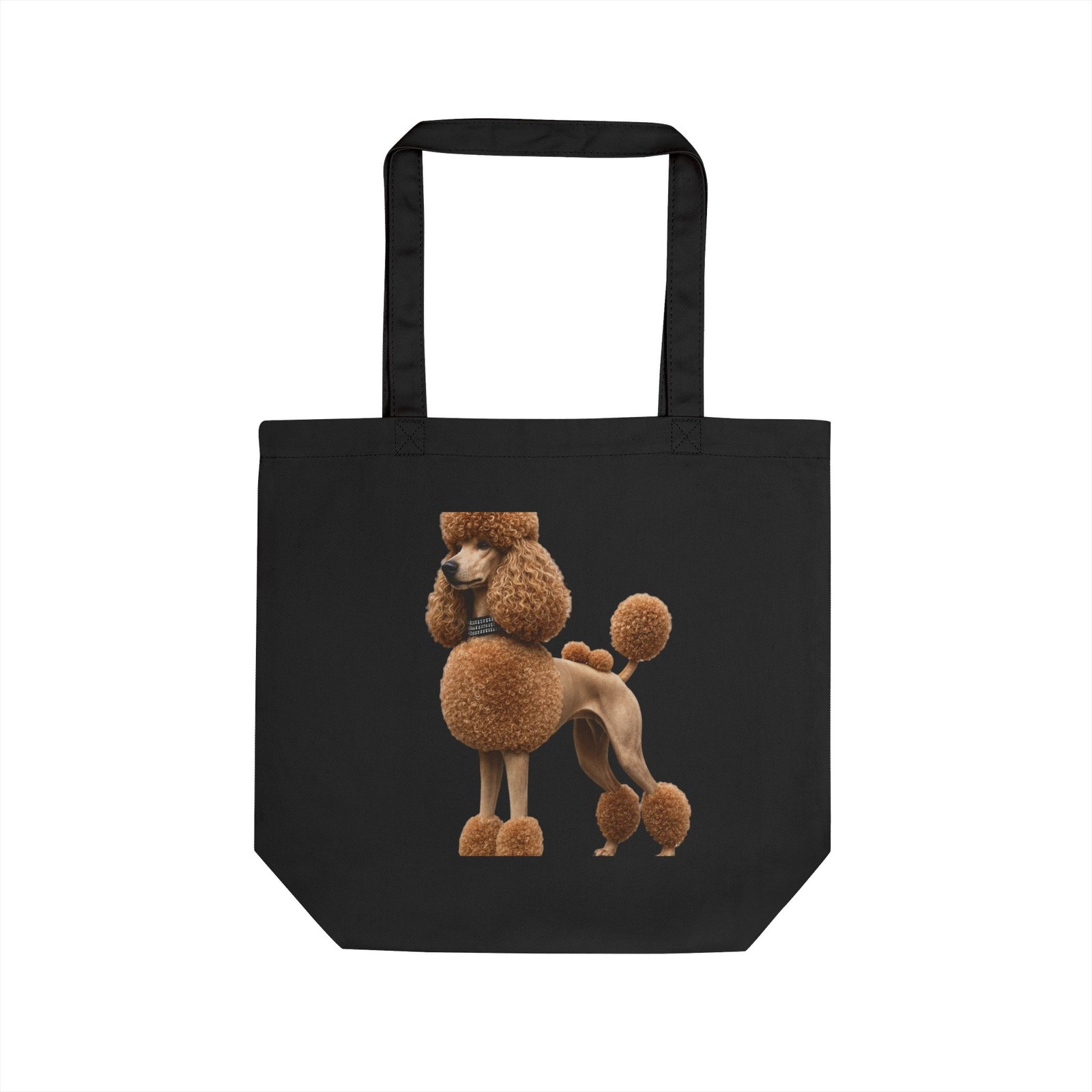 Chic Poodle Fashion Tote Bag Elegant Dog Lover Reusable Made in USA