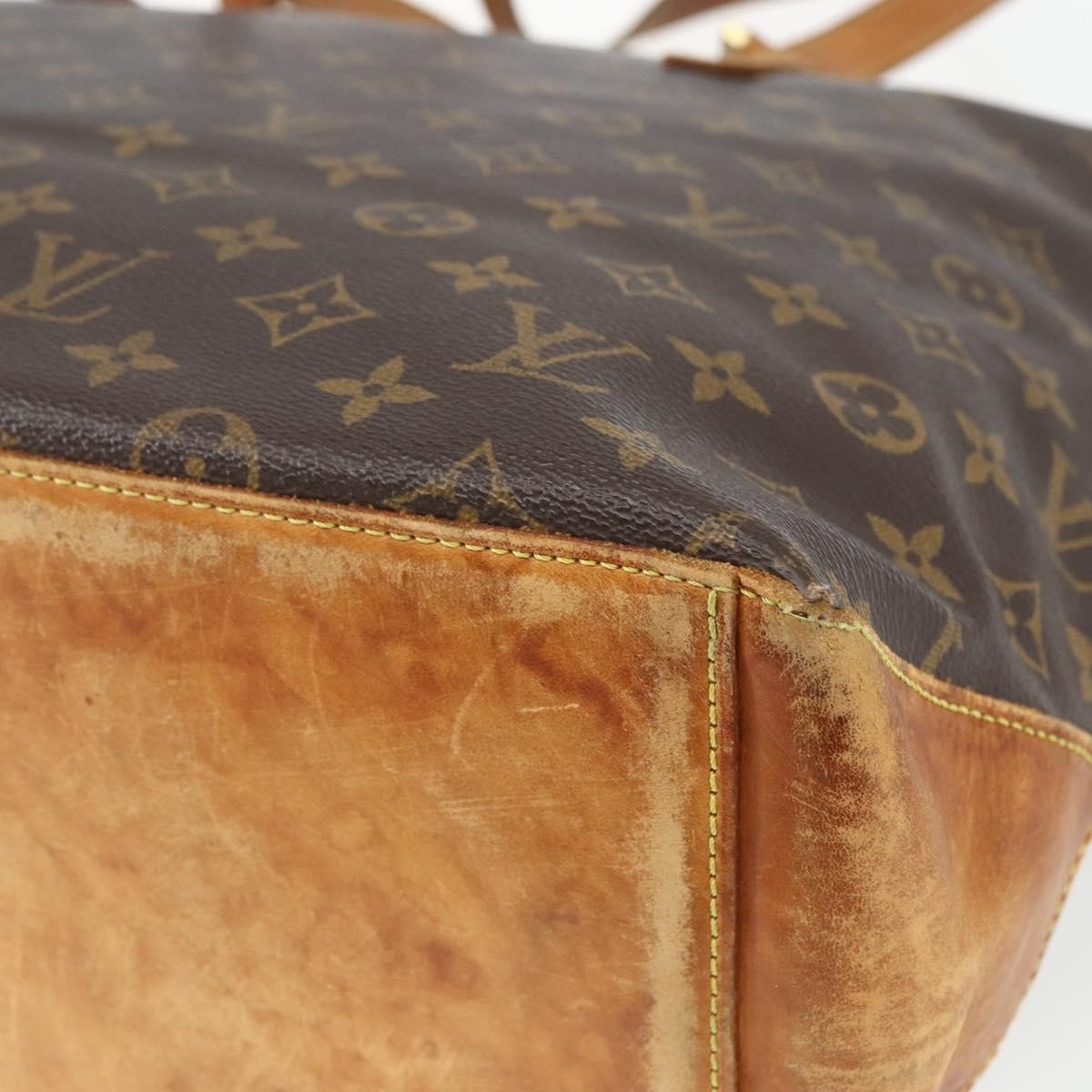 LOUIS VUITTON Monogram Cabas Mezzo Tote Bag M51151 LV Auth bs32250