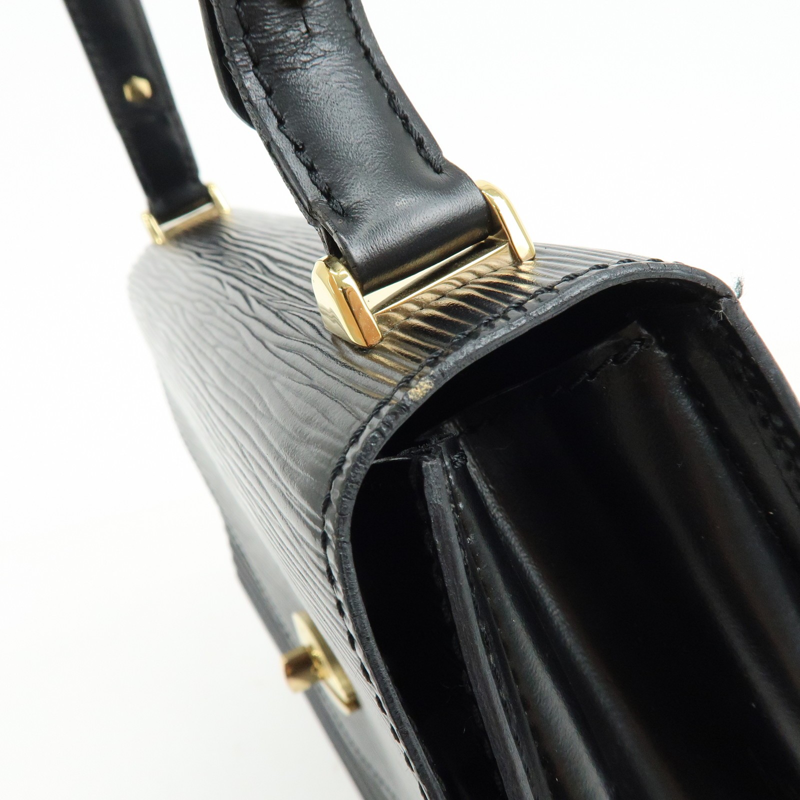 Louis Vuitton Epi Tilsit Shoulder Bag Hand Bag Noir Black M52482 Auth Used F/S