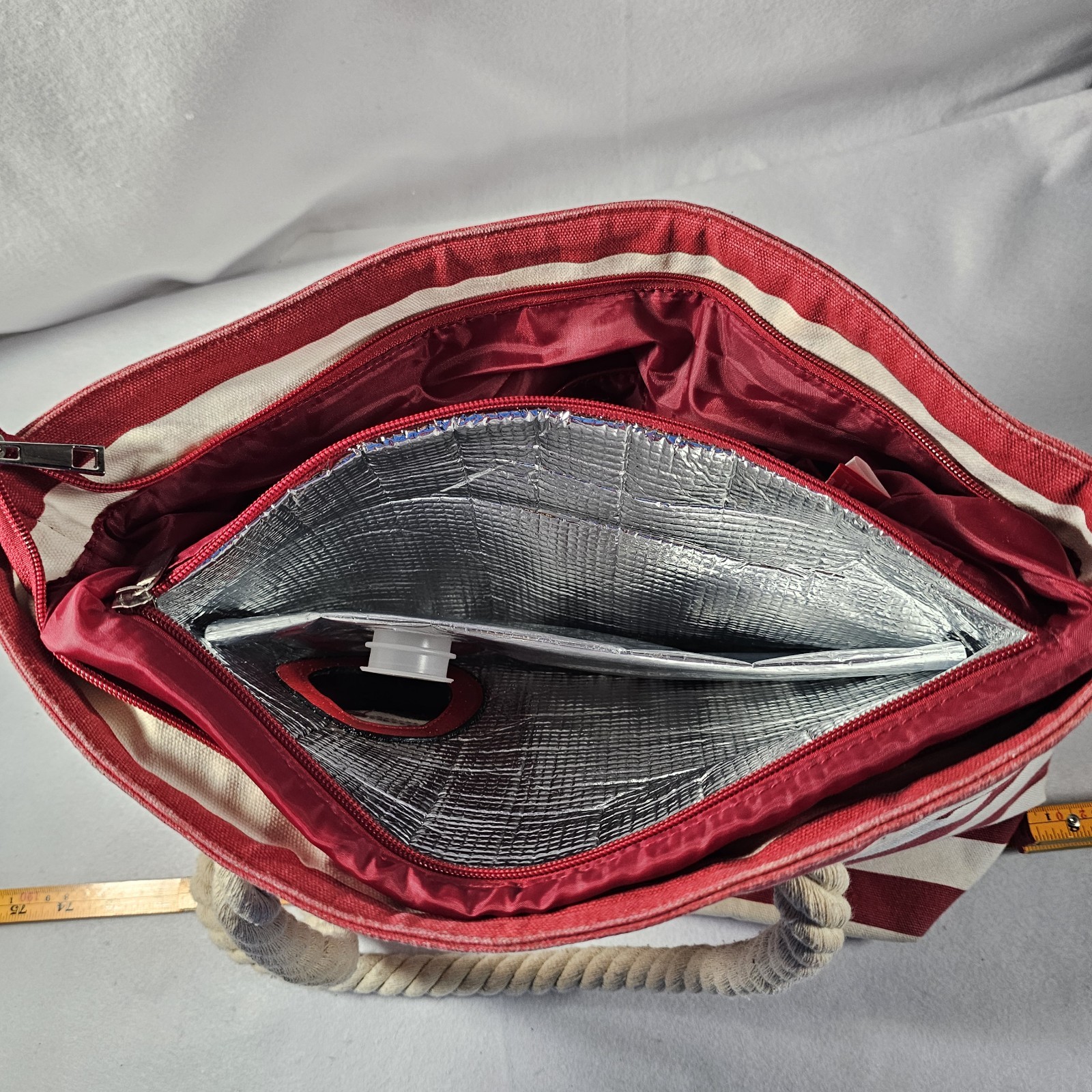 PORTO VINO Wine Purse Tote Hidden Leakproof Insulated Bag with Bladder Red White