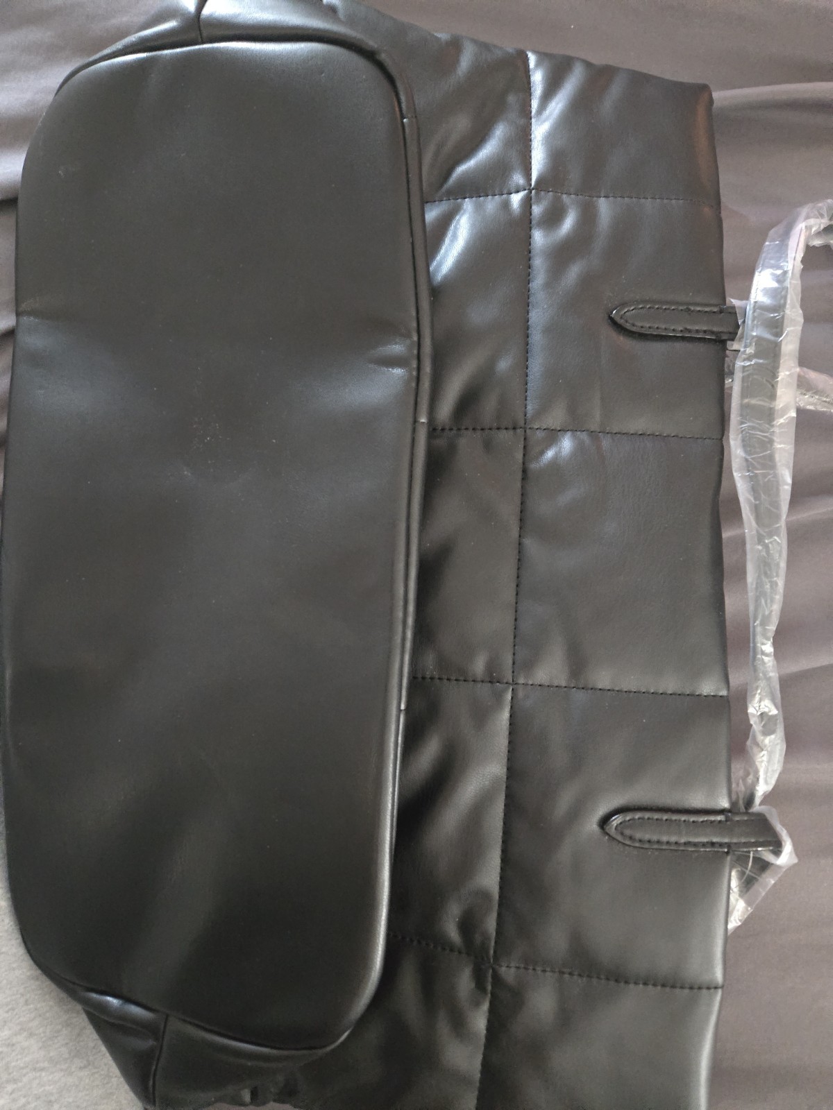 NWT Limited Edition Victoria’s Secret Black Quilted Puffer Tote 16″ x11″ x 7″