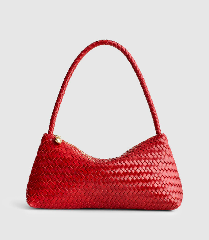 Madewell The Signature Woven Mini Zip Shoulder Bag – Scarlet New