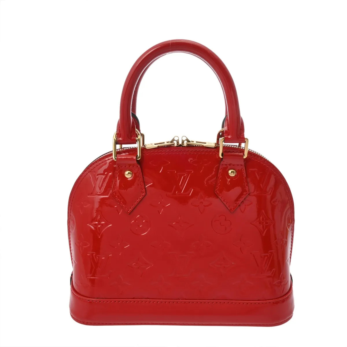 Louis Vuitton Alma BB 2WAY M90174 Handbag Monogram Vernis Red #WB5473