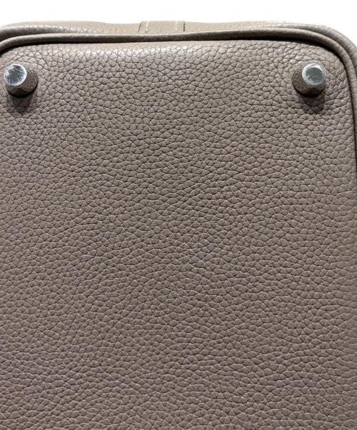 HERMES Picotin Lock PM SHW Taurillon Maurice Grizzly Asphalt C Stamp 2018 #104