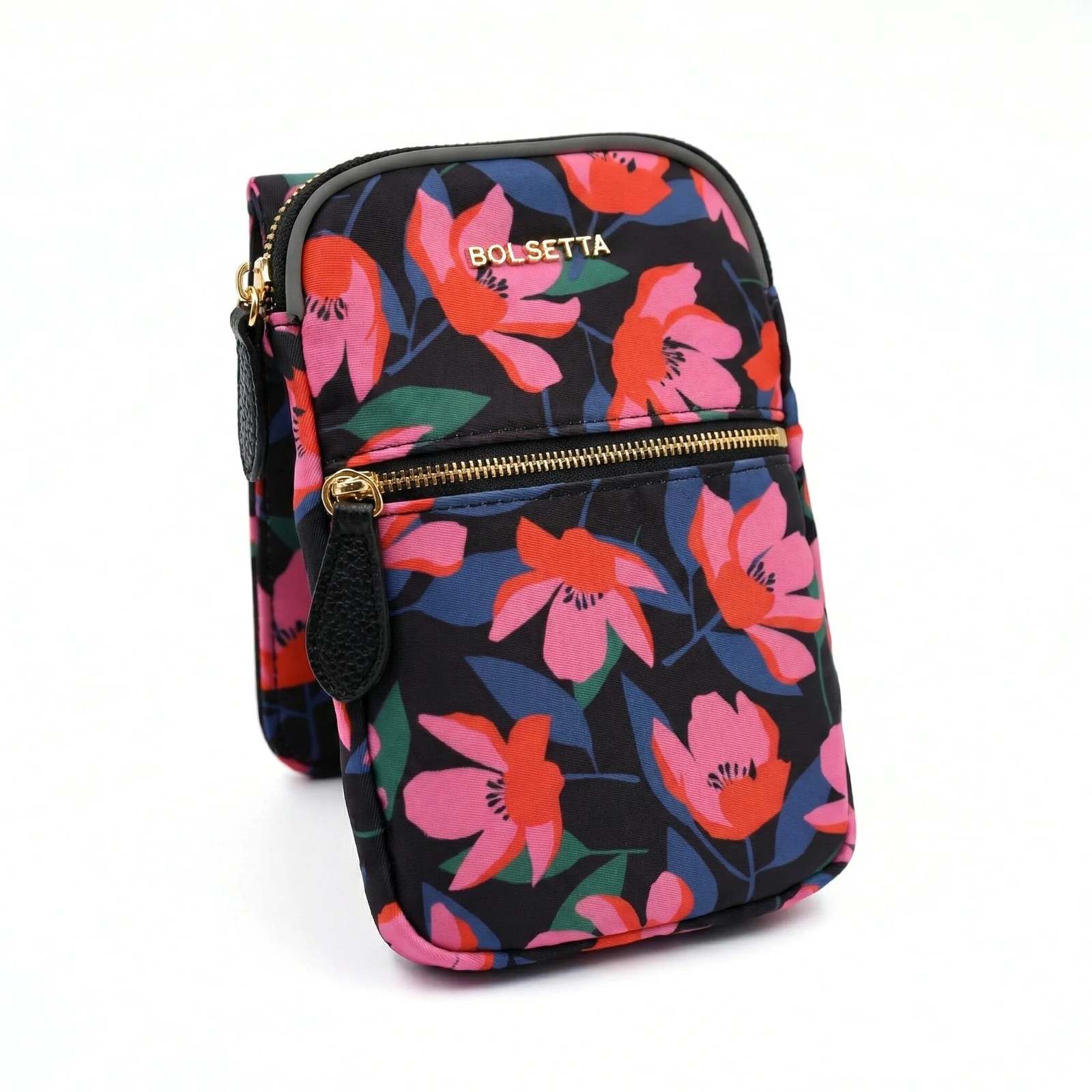 Bolsetta Magnetic Zippered Pouch – Beltless Handbag + RFID Protection – FLORAL