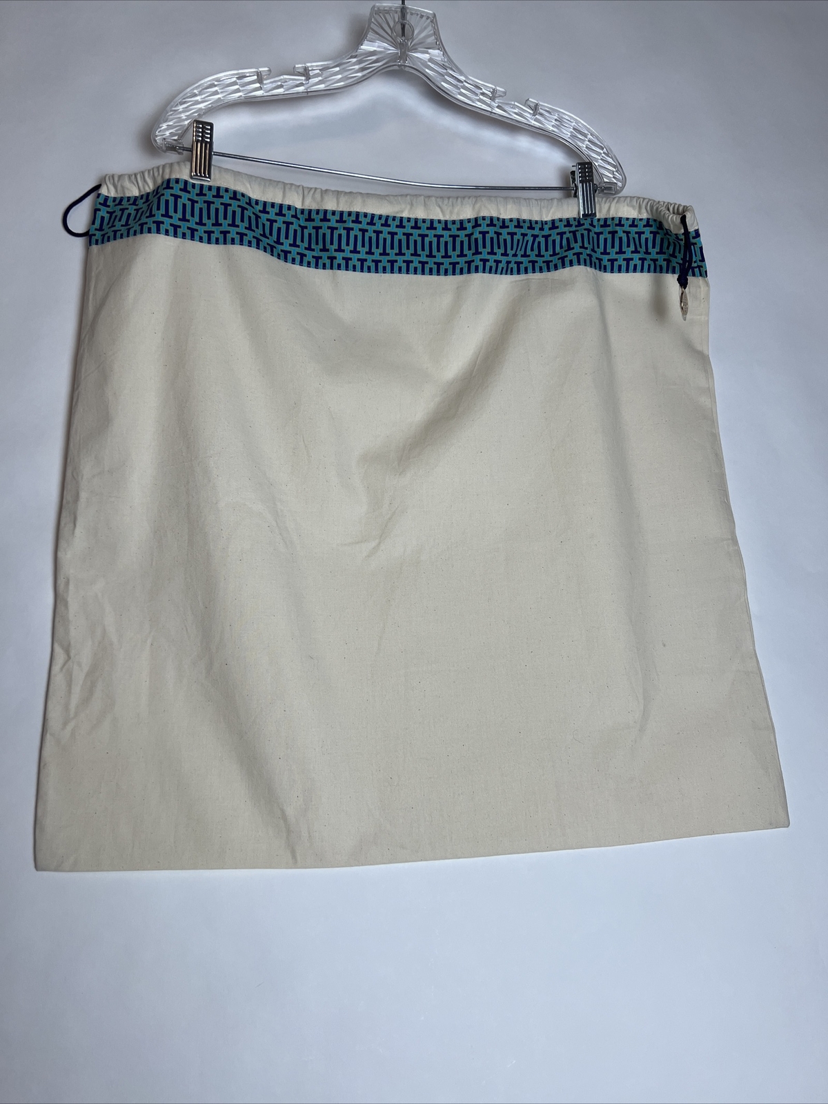 Tory Burch 22 X 24” LARGE Dust Bag Purse Shoe Storage Drawstring Logo Charm