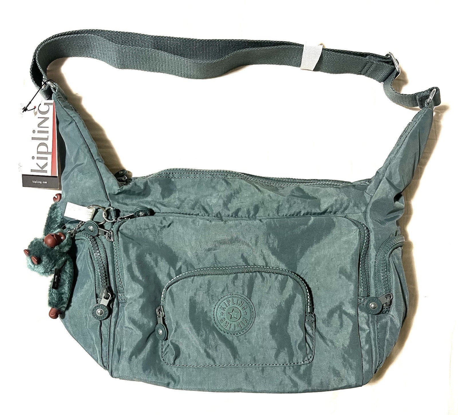 NWT KIPLING KIA3Y1 ERICA EUROPA LIGHT ALOE TONAL FULL SIZE CROSSBODY Handbag