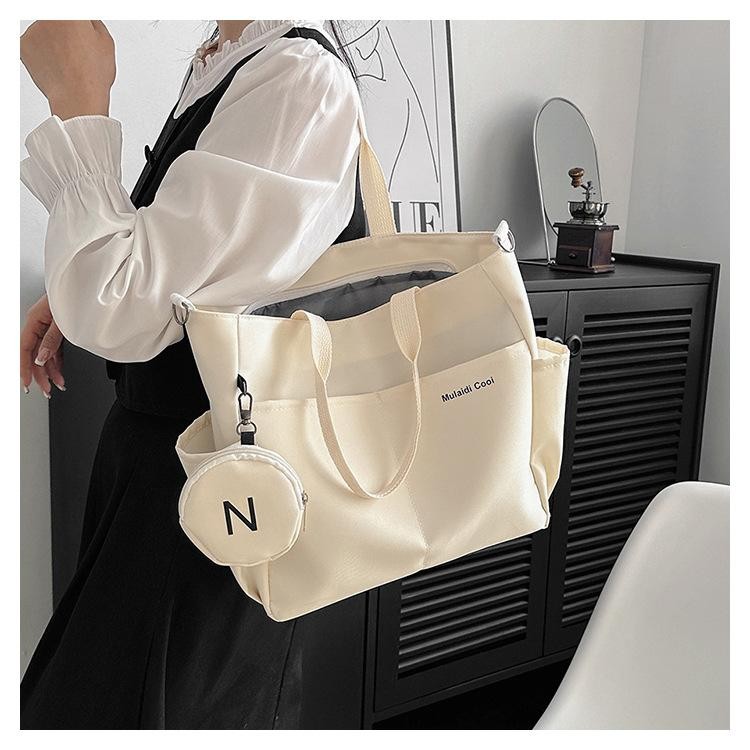 Waterproof Oxford Women’s Shoulder Crossbody Tote Bag, Casual Student Handbag