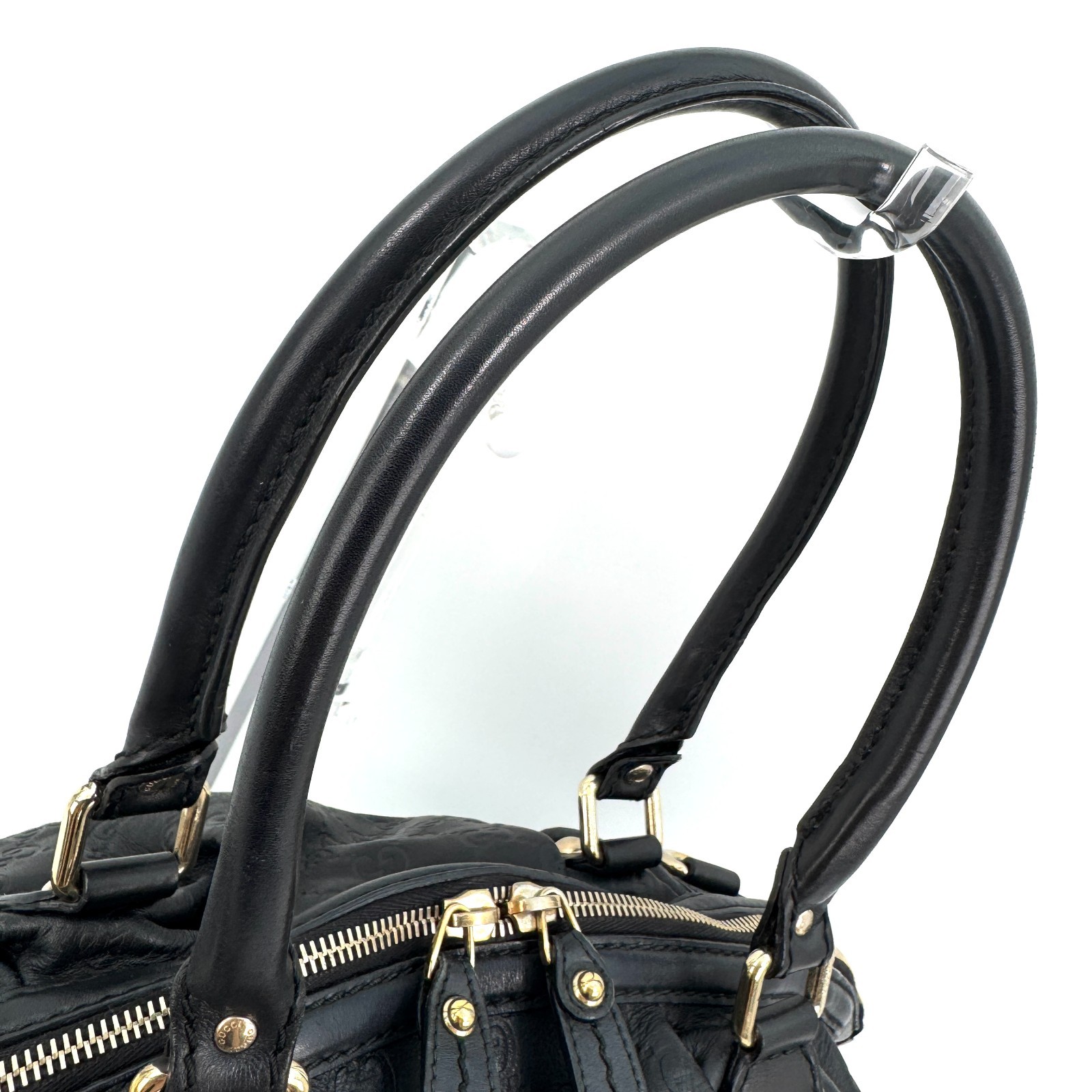 GUCCI Sukey Shoulder Bag Leather Black
