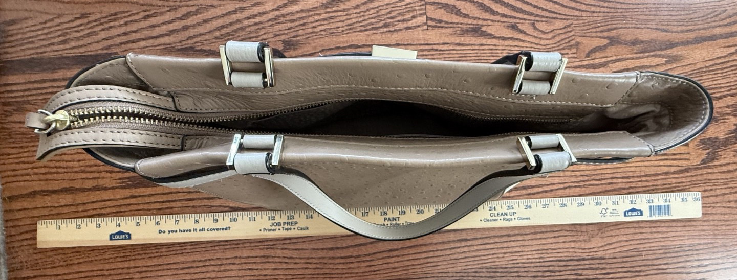 Kate Spade Houston Street Large Handle Bag || Pebbled Leather Taupe Cream $298+
