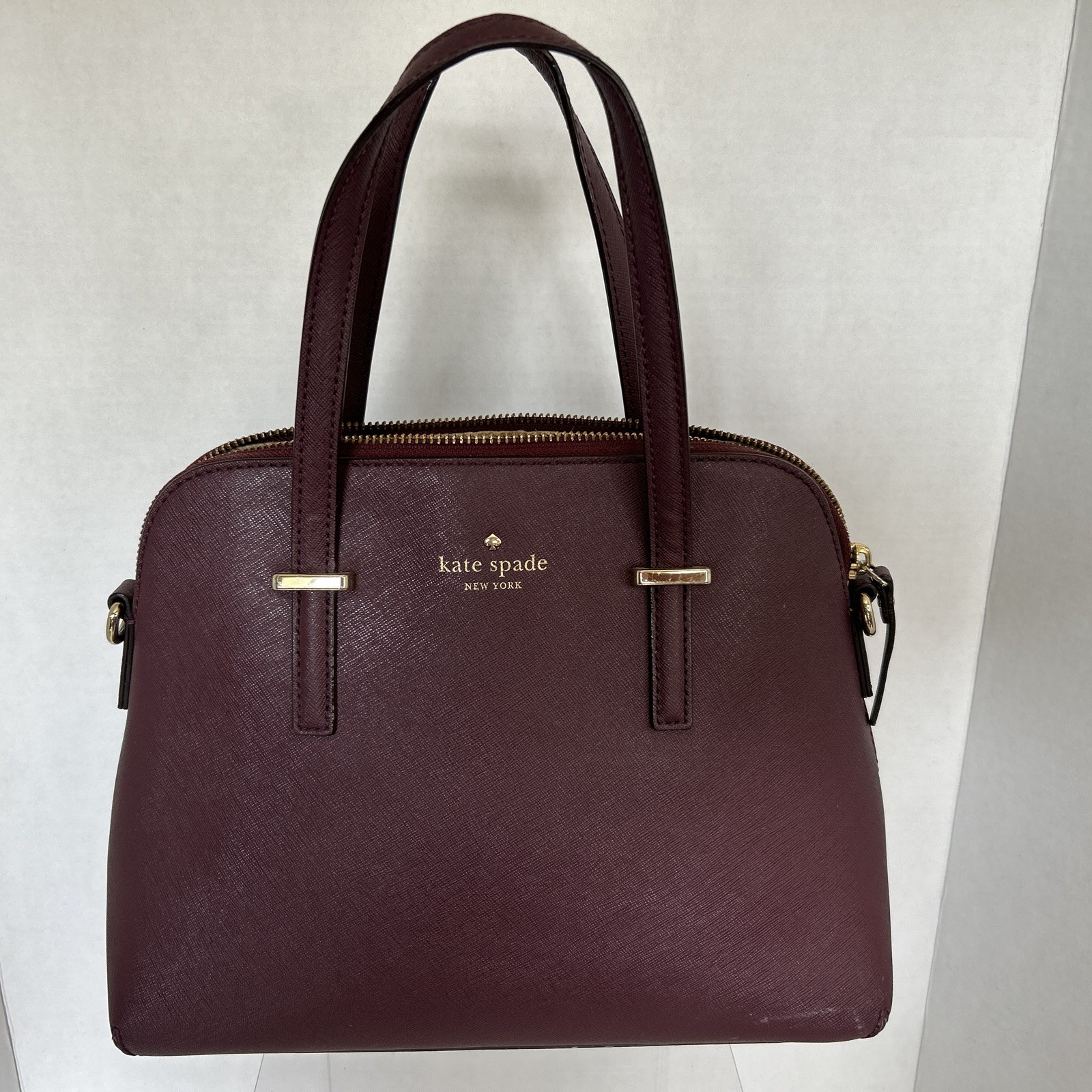 KATE SPADE New York PXRU4471 Cedar Street Maise burgundy Handbag Tote Purse