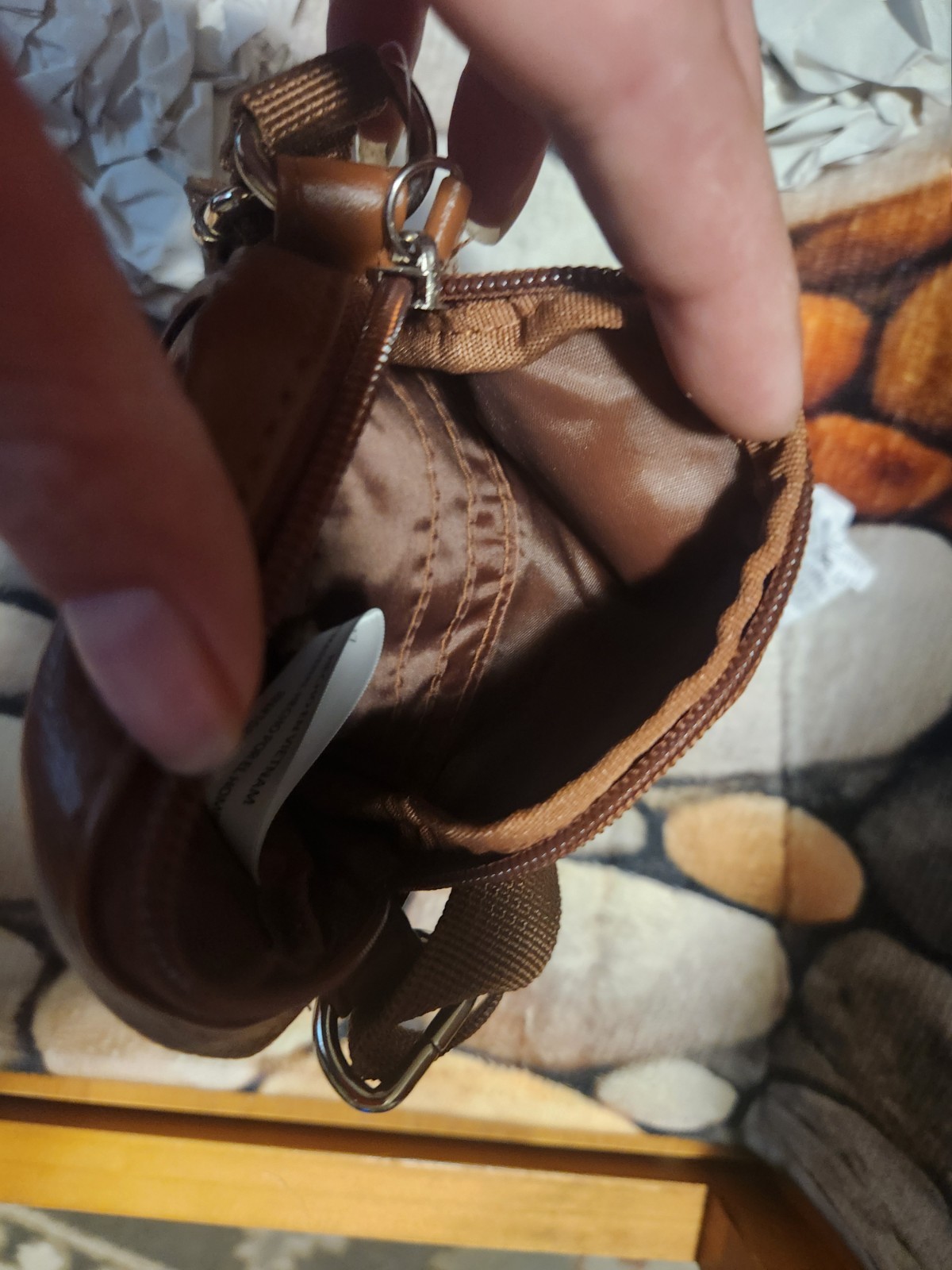 Just Be Phone Purse Crossbody Brown