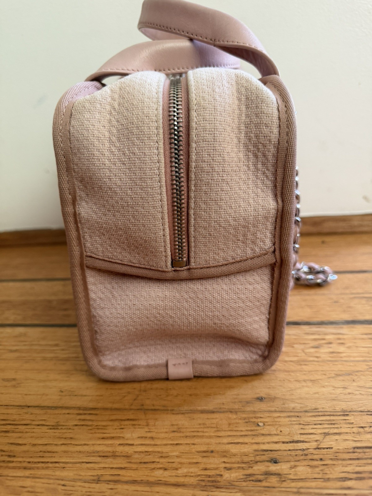 Chanel Small Canvas Deauville Bowling Boston Bag