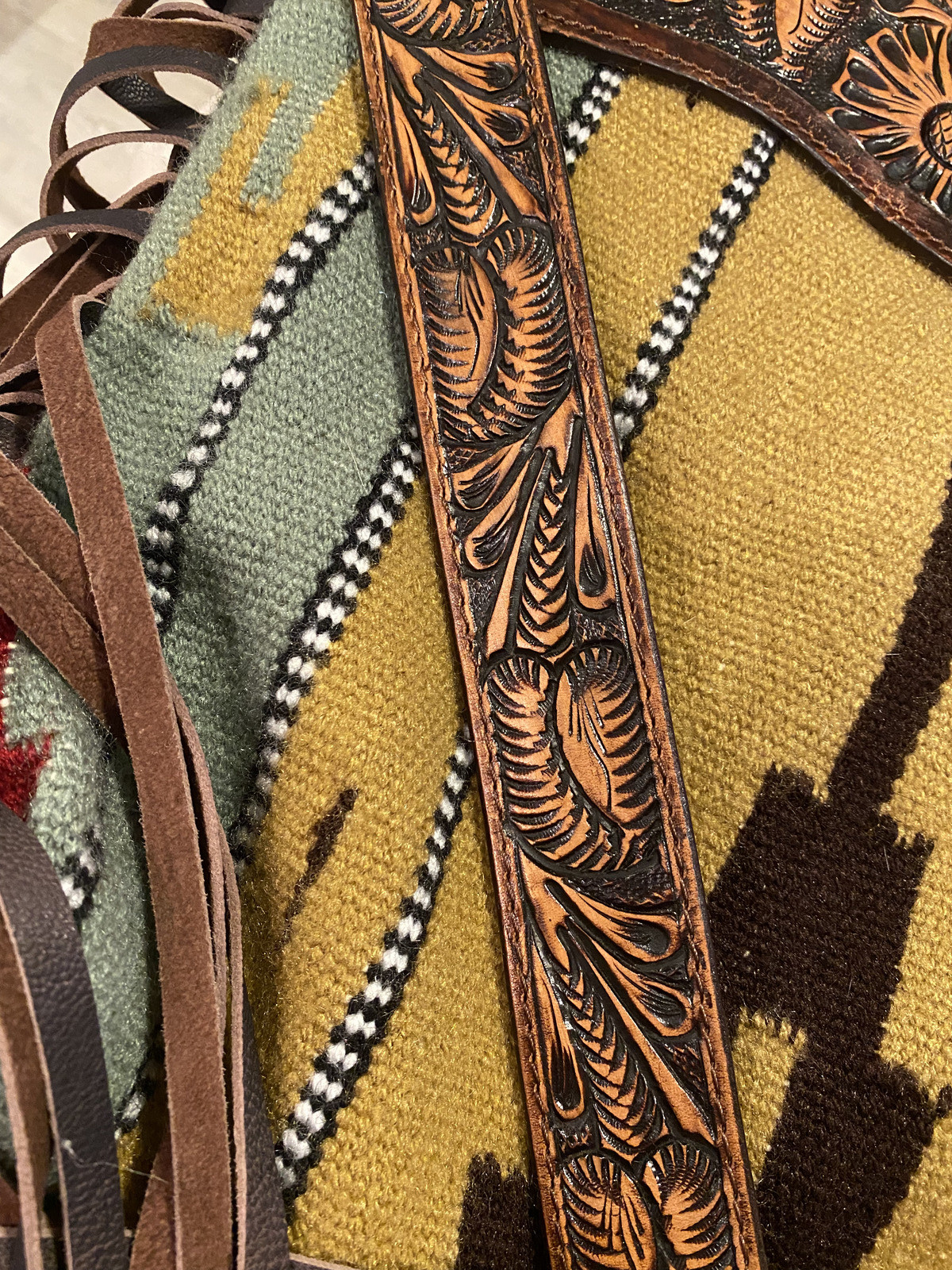Hand-Tooled American Darling Bag. Unused, tags still attatched