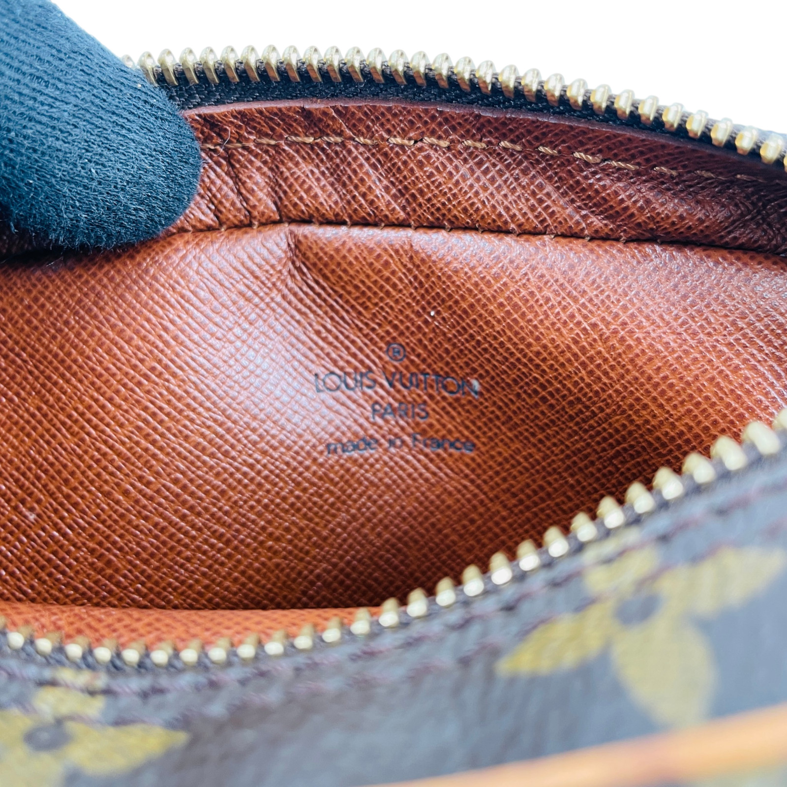 LOUIS VUITTON Danube PM Monogram Canvas Brown Crossbody Shoulder Bag M45266
