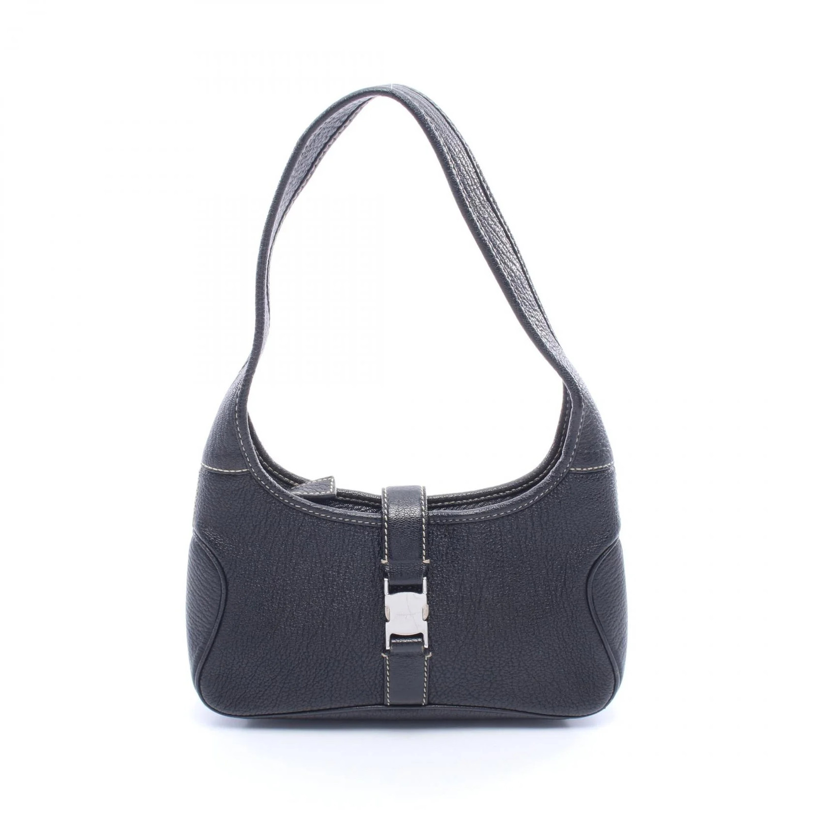 Salvatore Ferragamo Shoulder Bag Black Leather #RCB6231