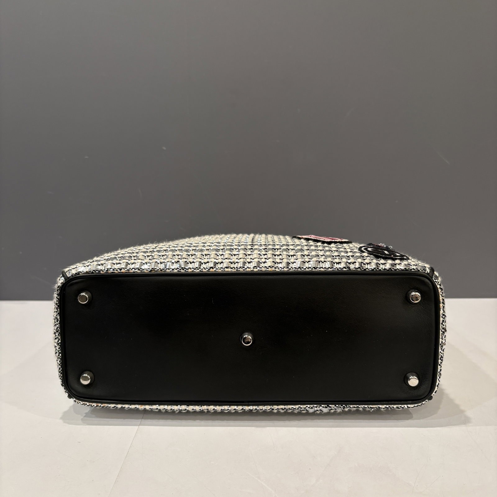 Dior Medium Diorissimo Tote White Pink Red Silver Black Lambskin (qp041826a2)