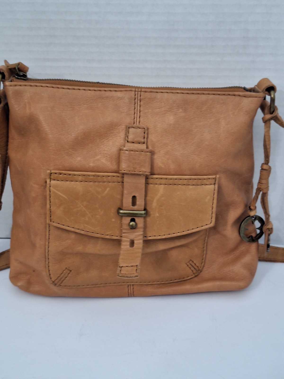 Lucky Brand Leather Crossbody Purse Bohemian Western Cowgirl Travel Hippie Y2K