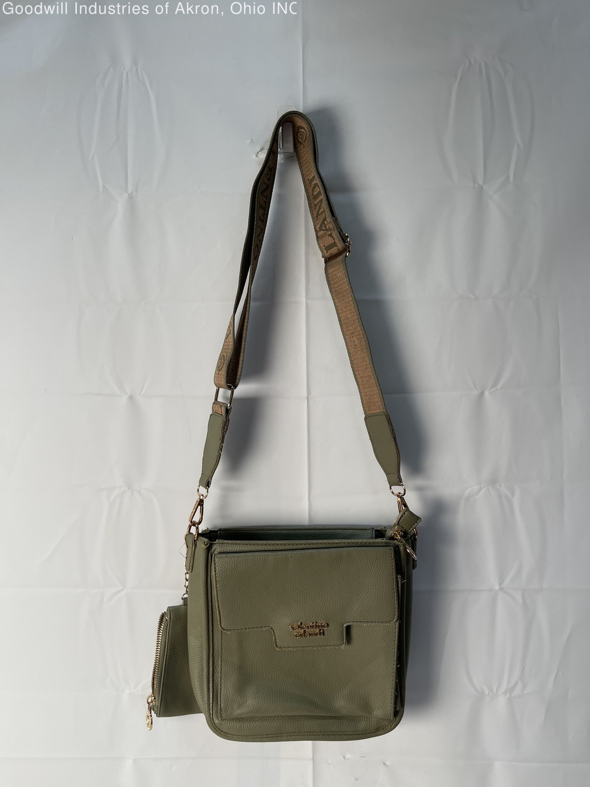 Gently Loved Certified Authentic Sage Green Valentino Orlandi Cross Body Handbag