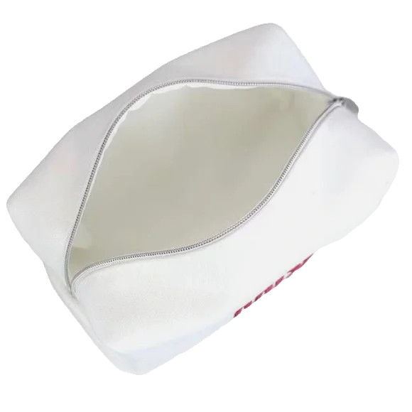 Christian Miss Dior White Vanity Clutch Makeup Pouch Cosmetic Zip Bag NEW Gift