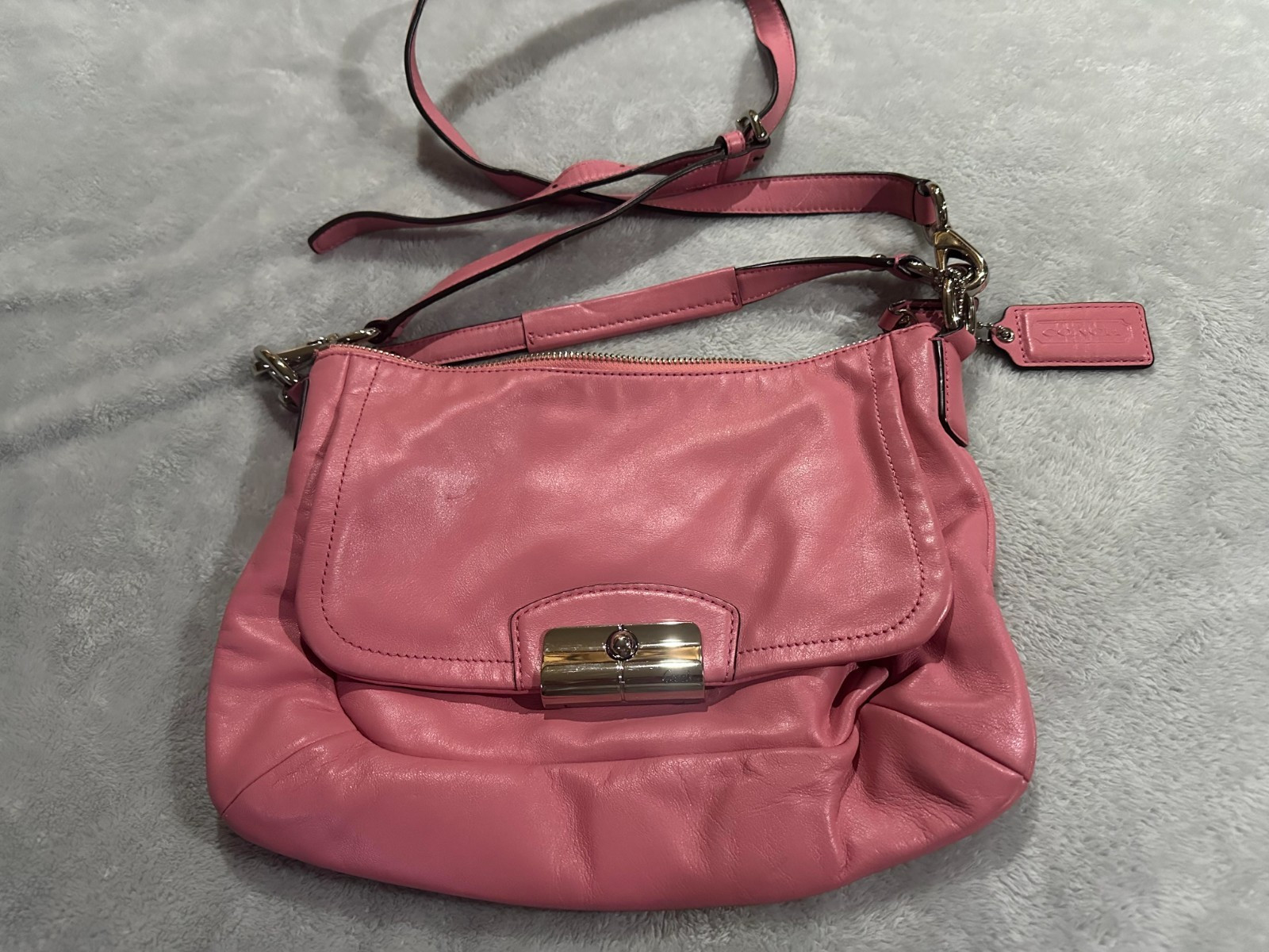 New Coach Leather Kristin Vintage Crossover Bag F22308