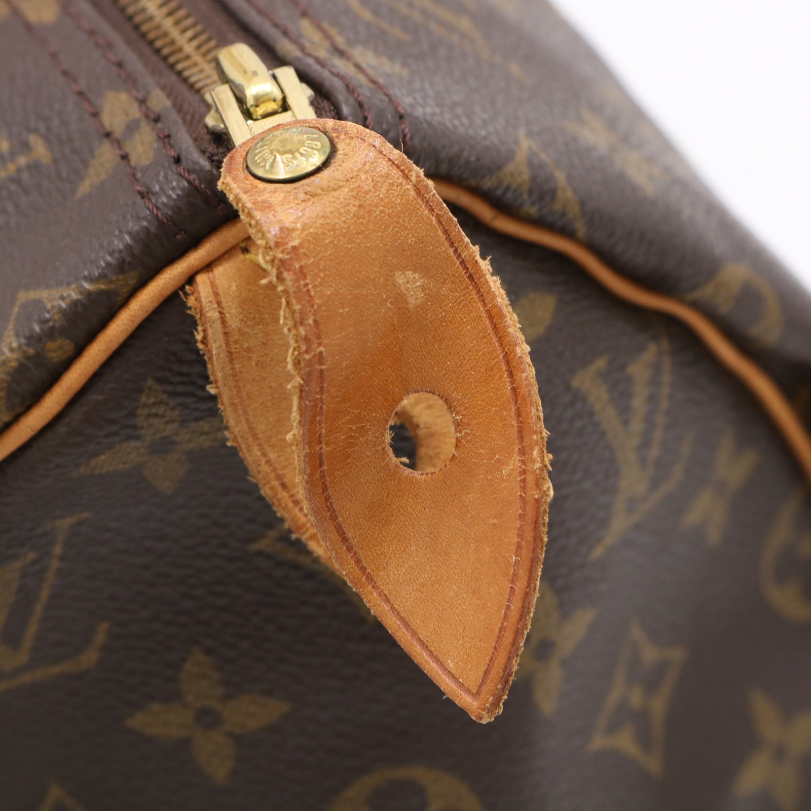 Authentic Louis Vuitton M41106 Speedy 40 Brown Monogram Handbag Serial SP1902