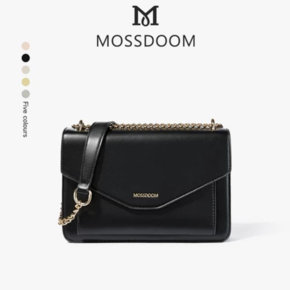 MOSSDOOM Bag Rectangle Shoulder High Capacity For Women Simple Style Korean