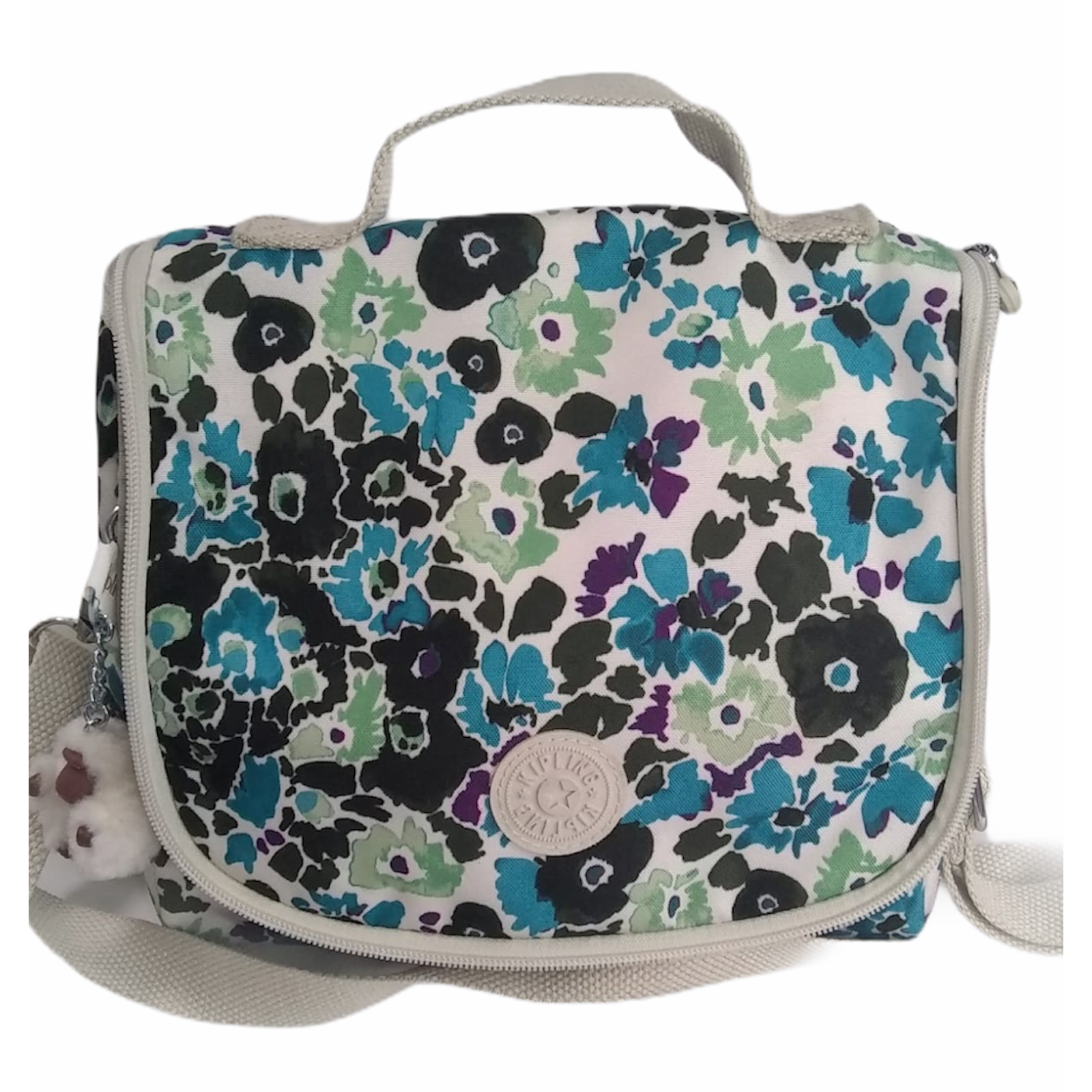 Kipling Kichirou Insulated Lunch Bag In Field Floral 2 Printed