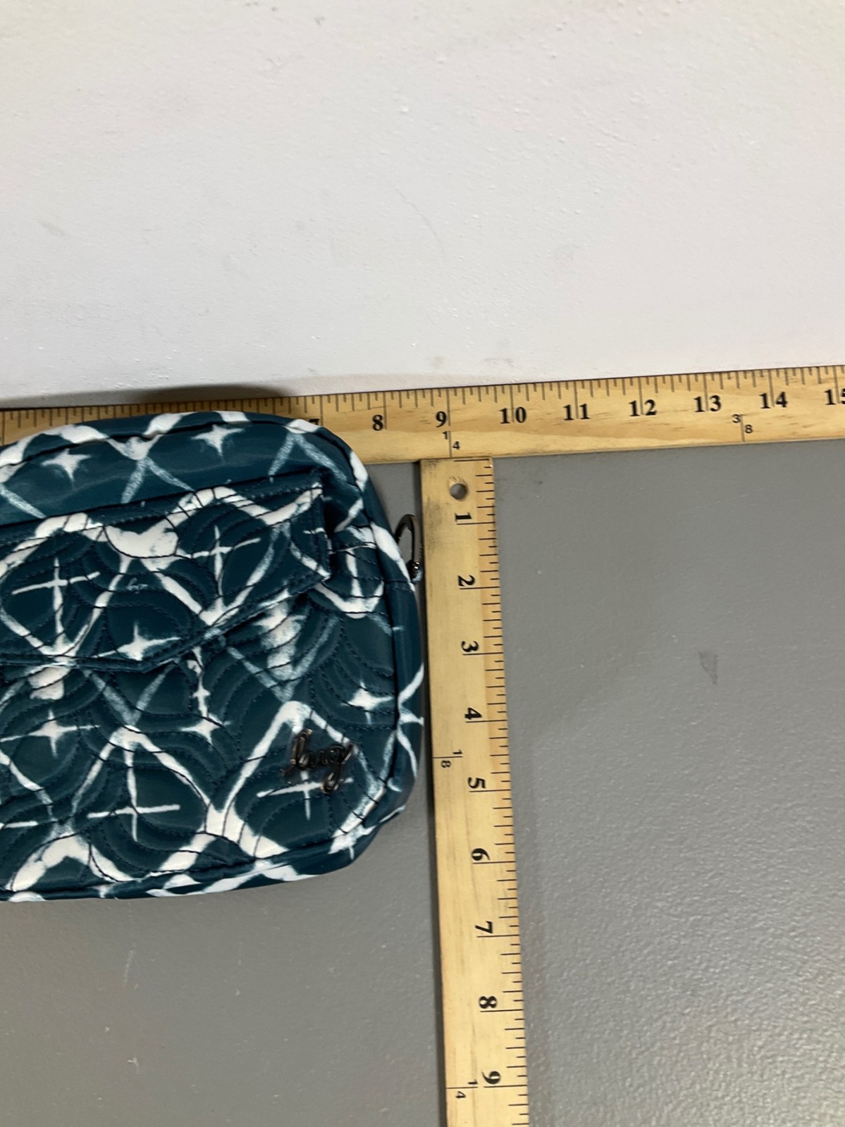 Lug Swing Diamond Navy Quilted Crossbody Bag – Unisex, Lead Safe, Phthalate Free