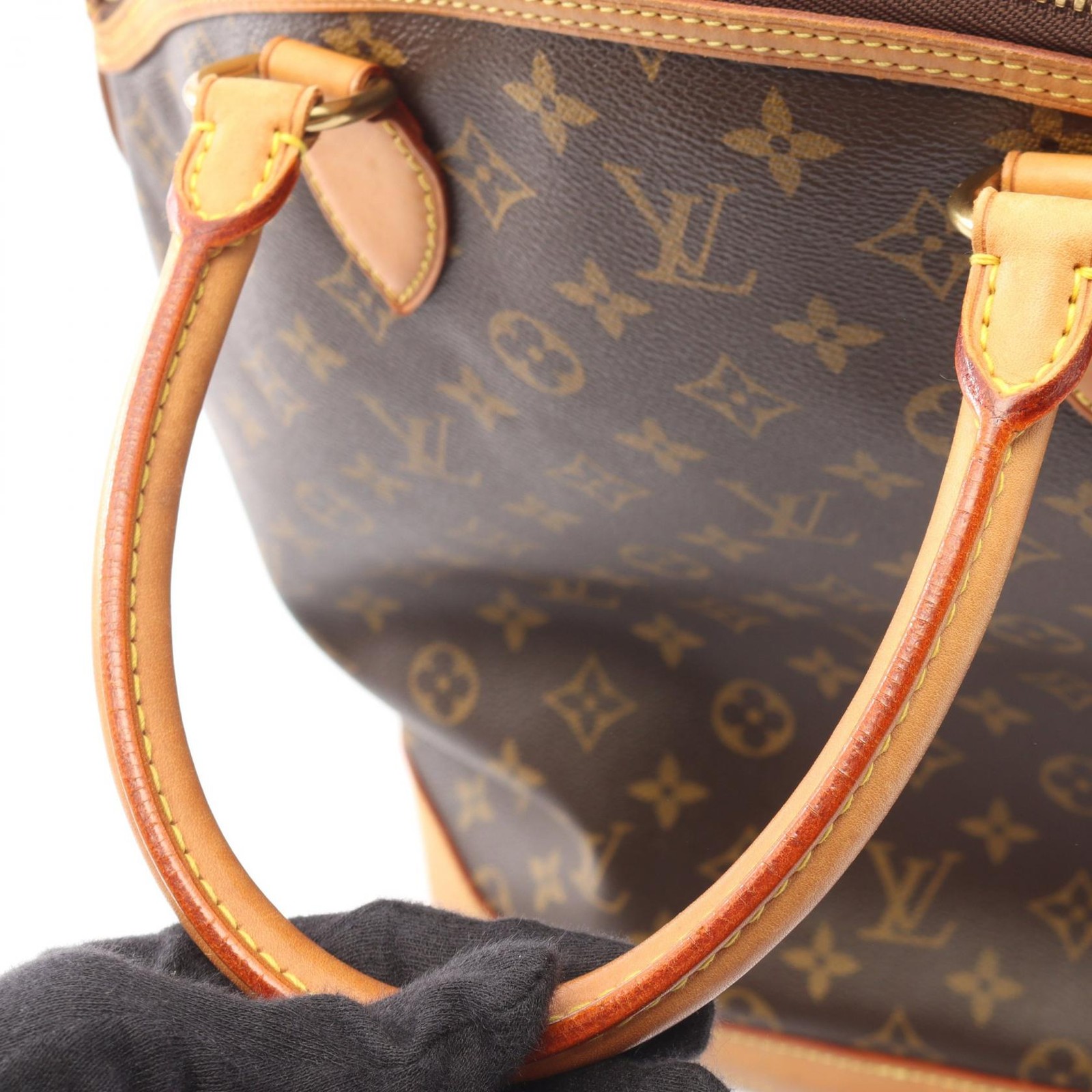 LOUIS VUITTON Lockit Vertical Handbag M40103 Monogram leather Brown Used Women