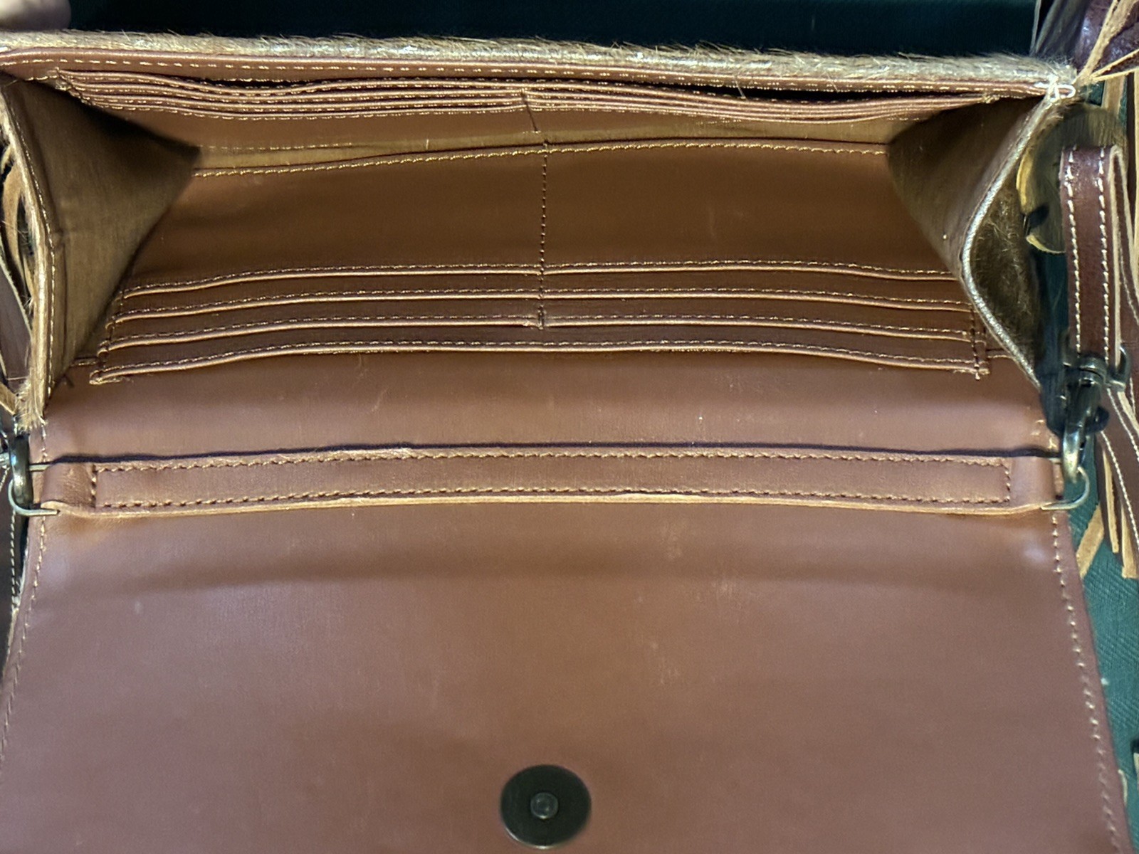 Myra Bag Western Crossbody Shoulder, Clutch Purse Hair On Cowhide Tooled Leather
