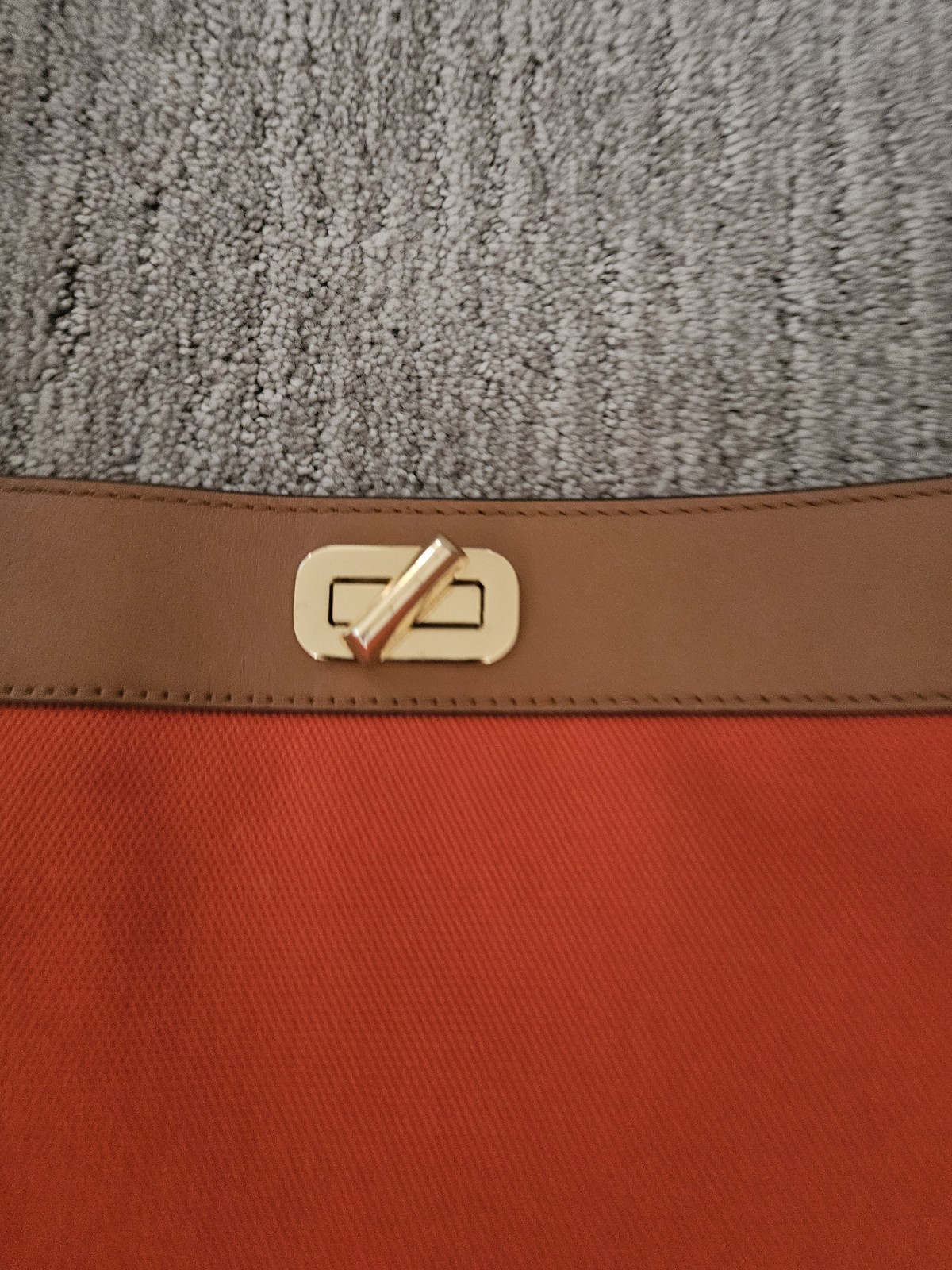 Clean Michael Kors Sullivan Large Messenger Bag Tangerine Orange Denim