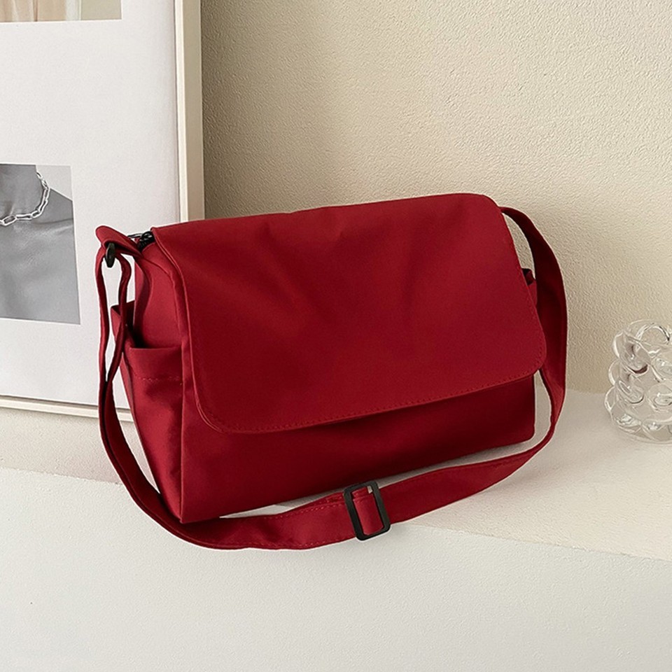 Women’s Oxford Cross Body Bag Messenger Shoulder Book Bags School Satchel Solid☾