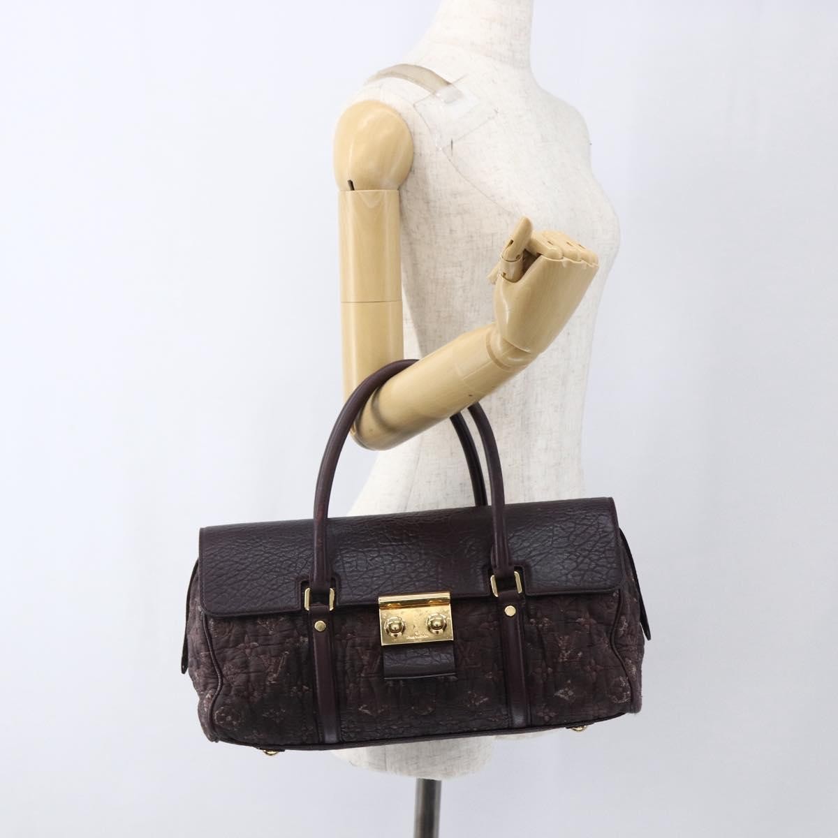 LOUIS VUITTON Monogram Voluptuous Tote Bag Bordeaux M93474 LV Auth 163445