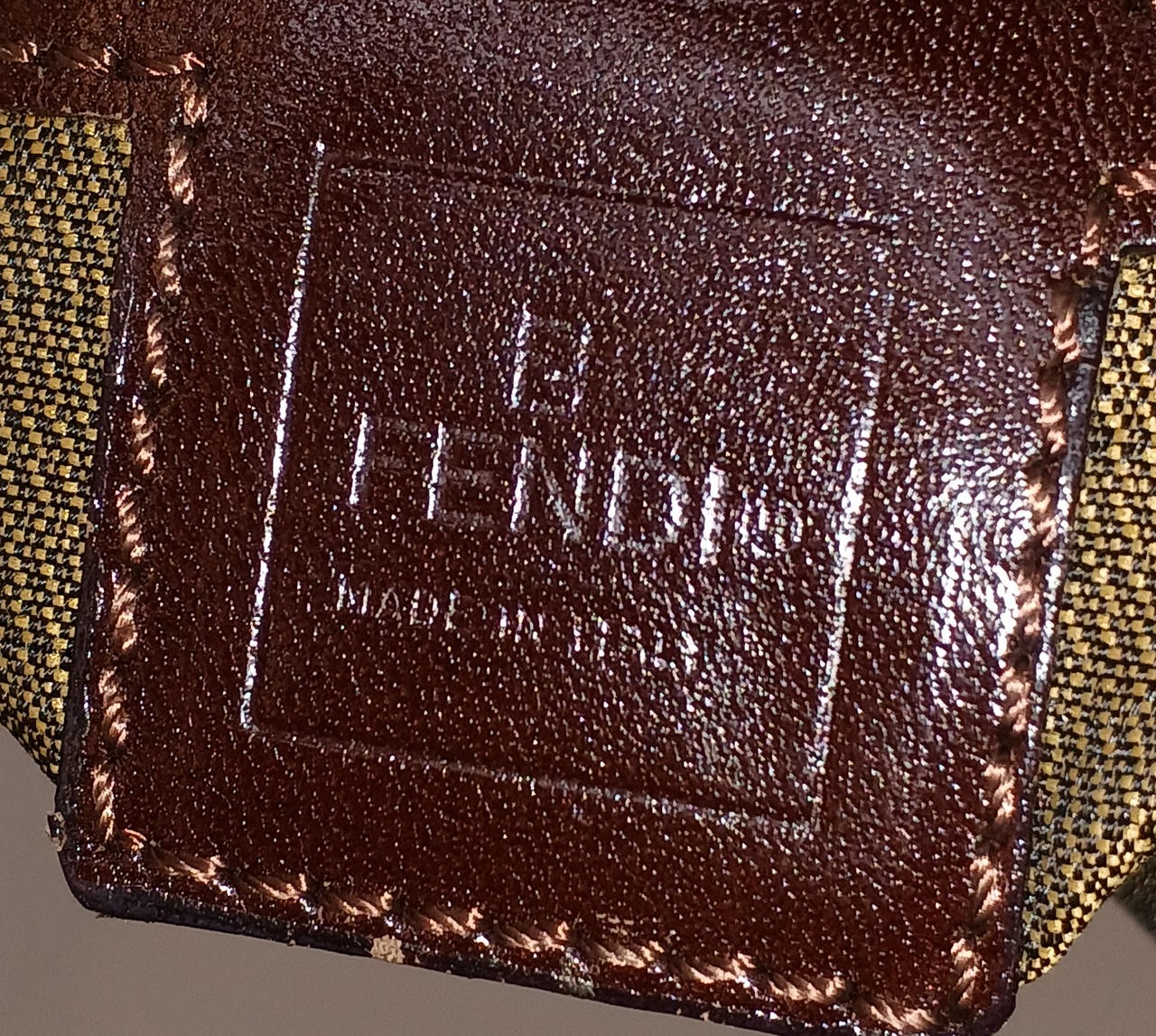 FENDI Shoulder Bag Zucca Canvas Multicolor Size Width 10.24 inches Women 99