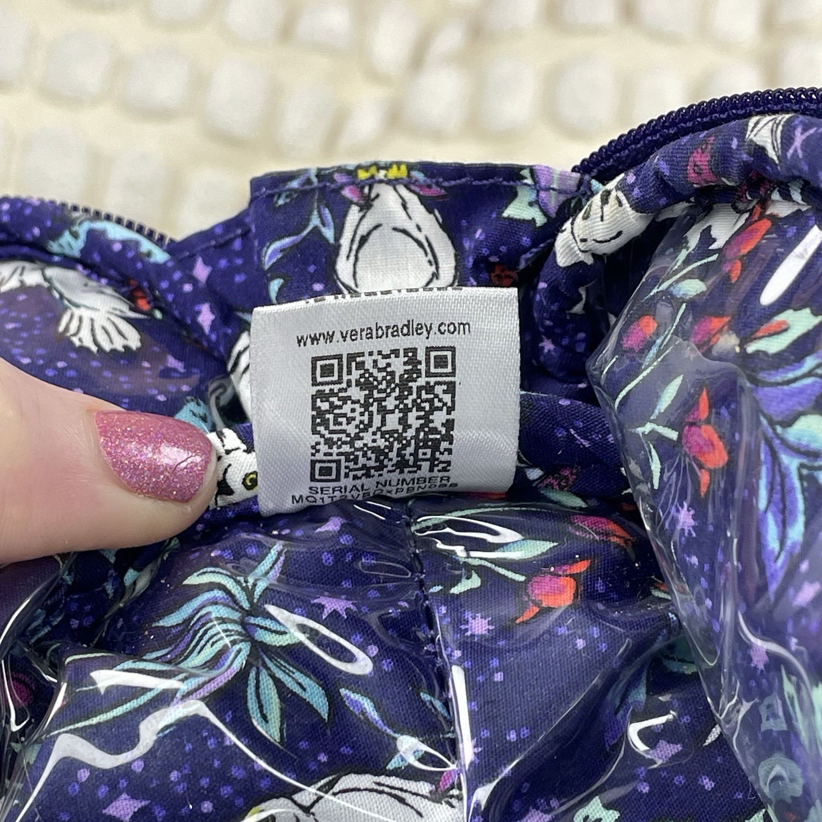 Vera Bradley Harry Potter Forbidden Forest Clamshell Cosmetic Case Velvet Purple